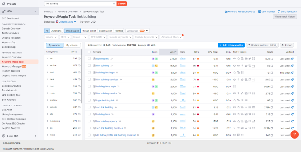 Keyword_Magic_Tool | Link Building Service by #1 UK SEO Link Building Agency